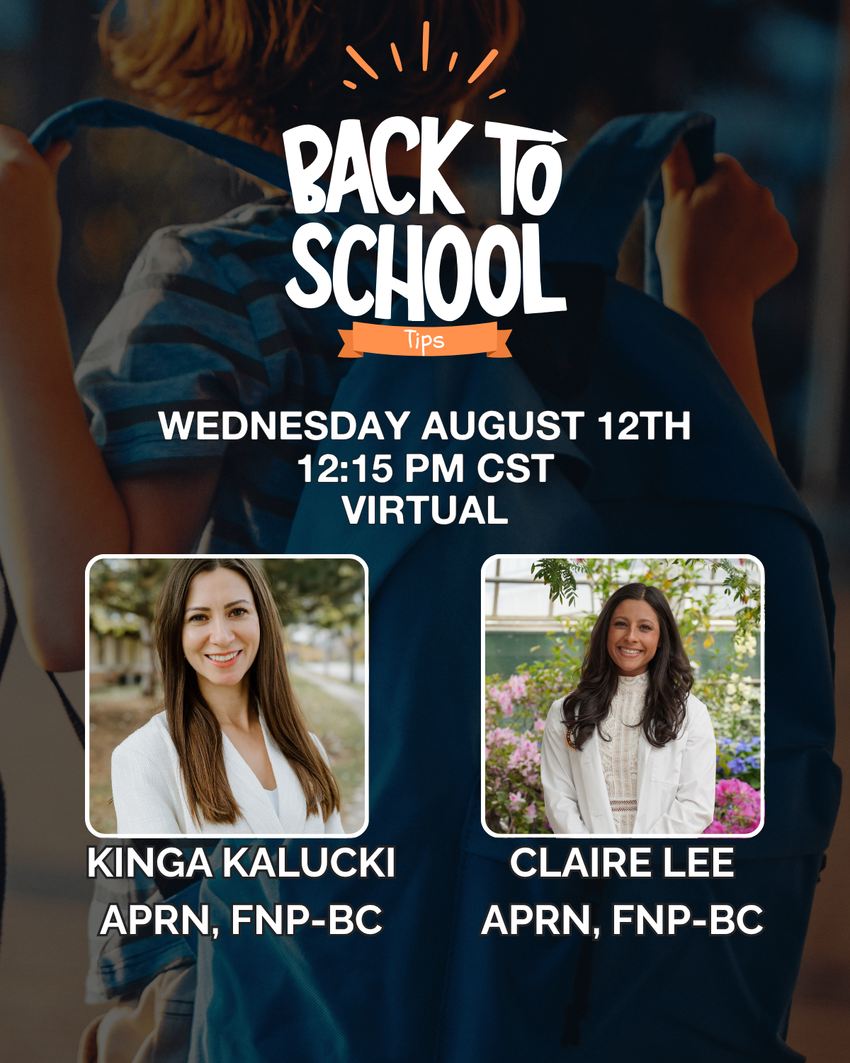 Back to school tips with Claire and Kinga - August 25 1 2