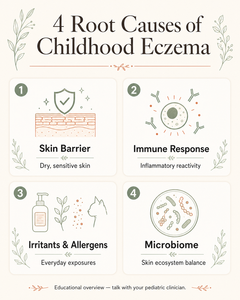 eczema root causes infographic