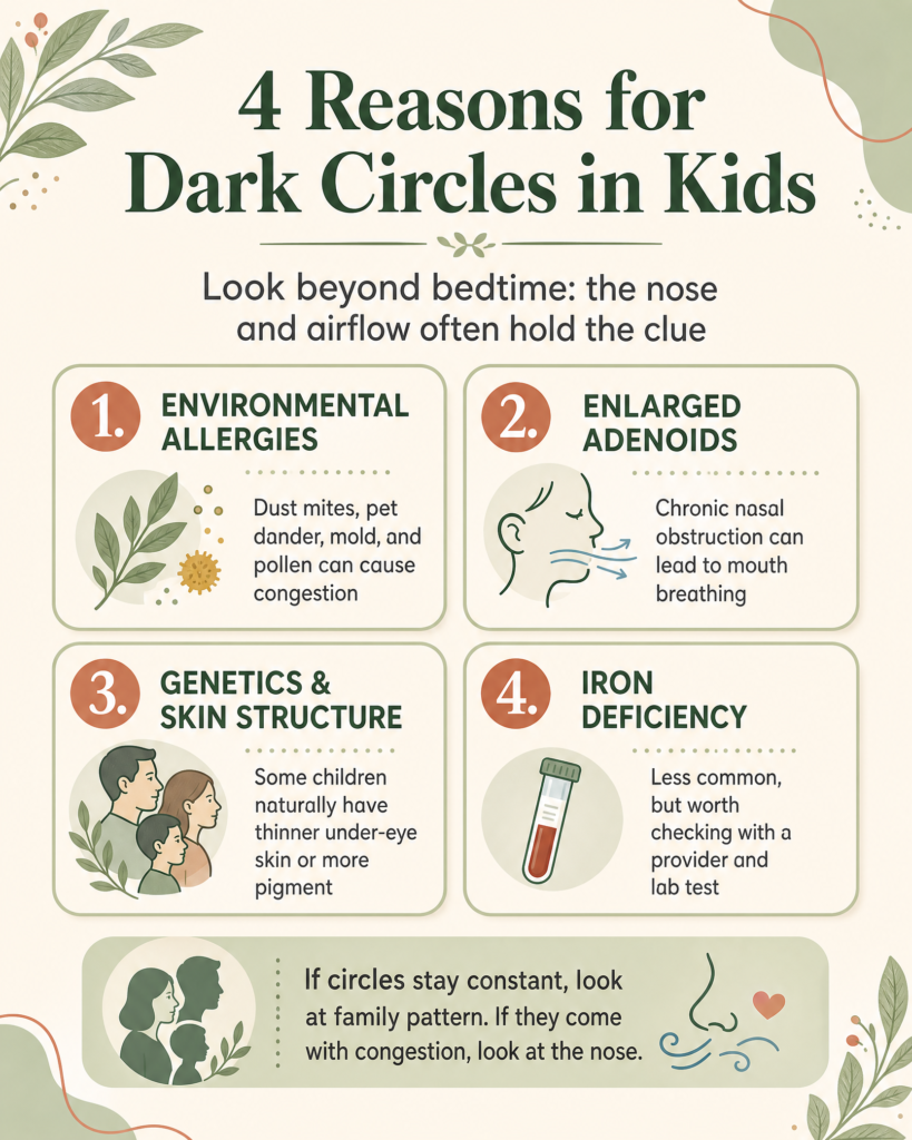 infographic four reasons dark circles kids 1